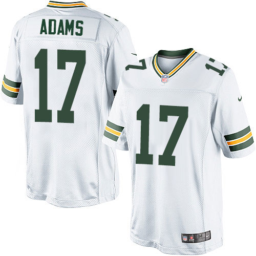 Youth Limited Davante Adams Nike Jersey White Road - #17 NFL Green Bay Packers
